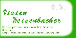 vivien weisenbacher business card